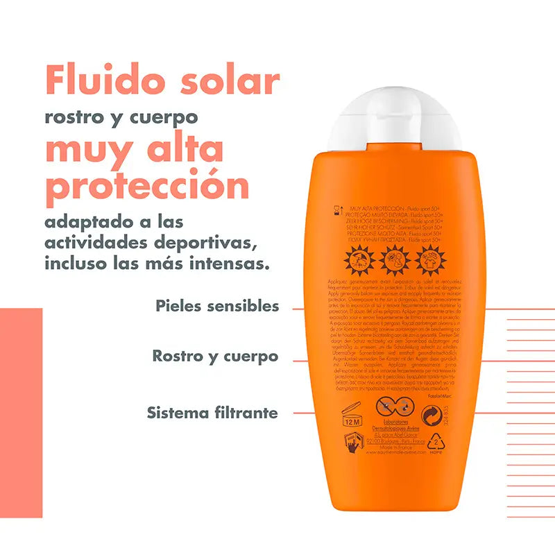 Avene Fluido Sport SPF50+ 100 ml