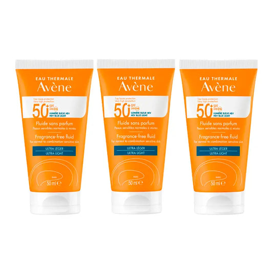 Avene Triplo Solar Fluido Sin Perfume Spf 50+, 50 Ml