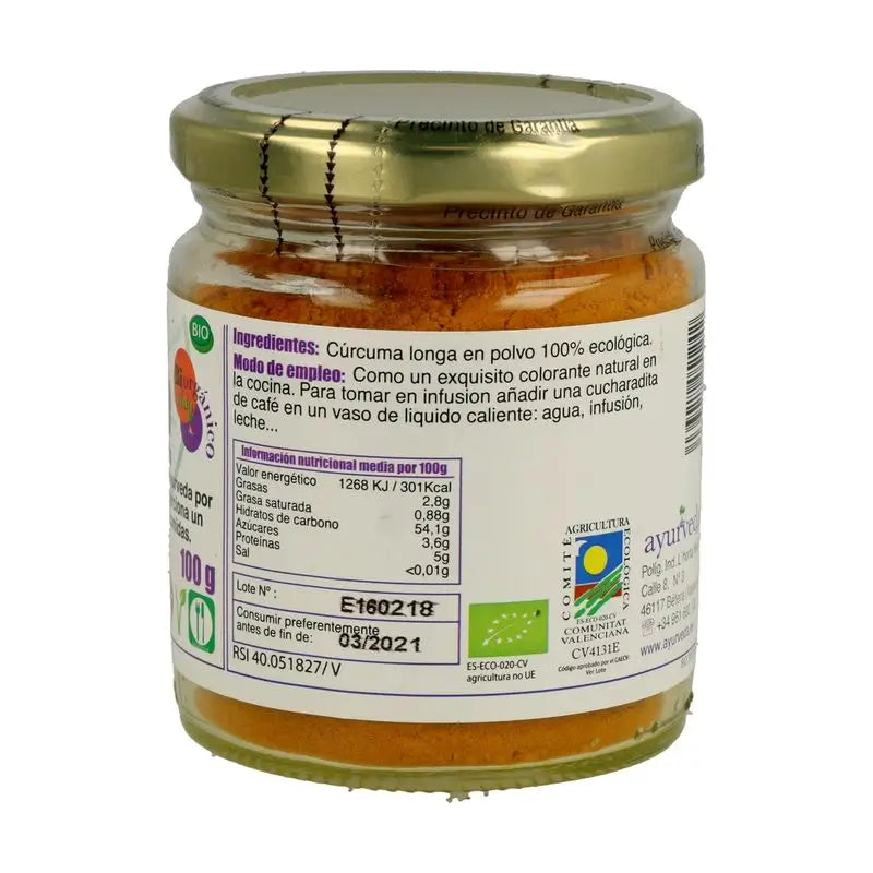 Ayurveda Curcuma Azafran Hindu , 100 gr