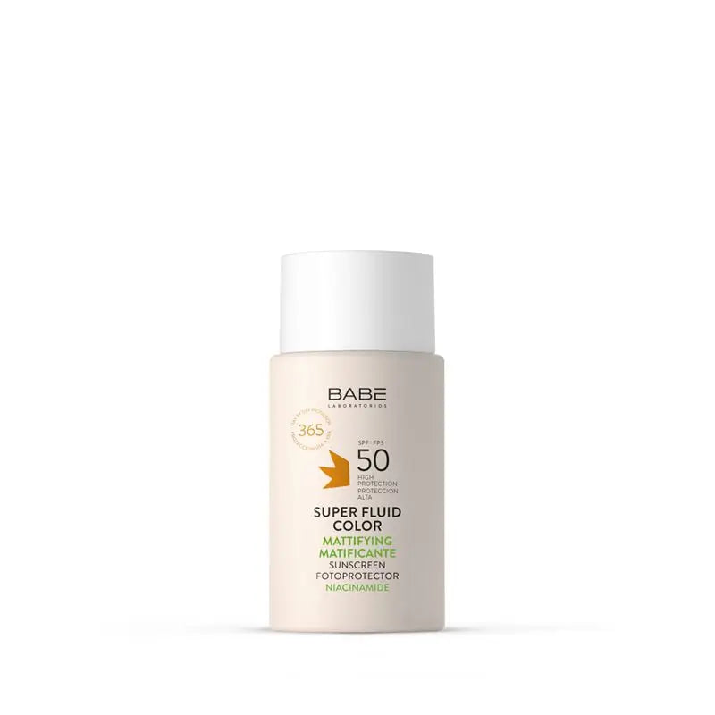 Babe Super Fluid Matificante Color Spf 50, 50 ml