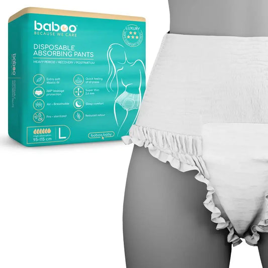 Baboo Pants Absorbentes Desechables Talla L, 5 ud