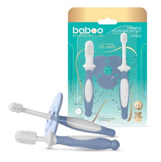 Baboo Set De Cepillos De Dientes 6+ Meses, 2 unidades