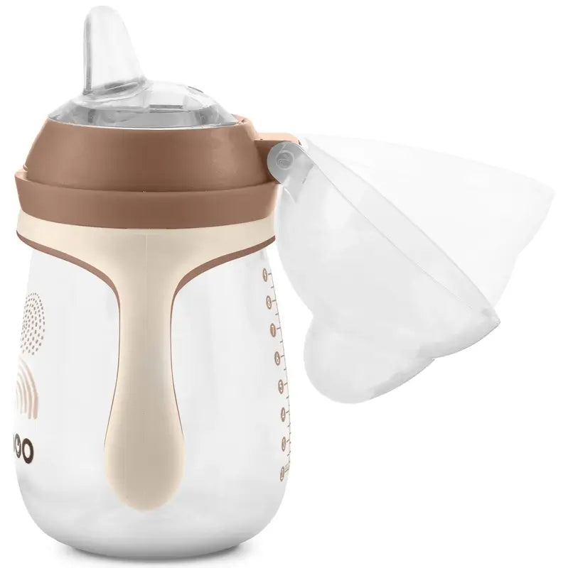 Baboo Vaso De Aprendizaje Con Boquilla De Silicona Au Naturale 6+ Meses, 260 ml