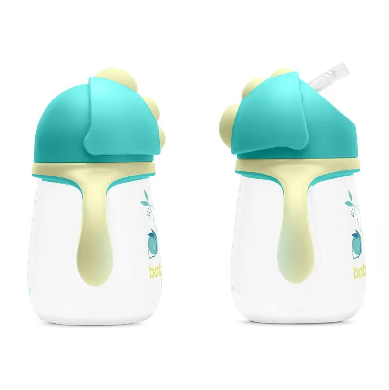 Baboo Vaso De Aprendizaje Con Pajita De Silicona Lagoon Fiesta 9+ Meses, 260 ml