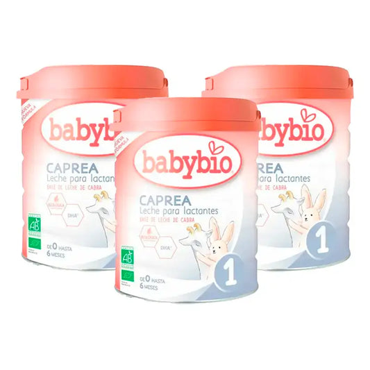 Babybio Caprea 1 Leche de Cabra 0-6 Meses, Pack 3 x 800 gr