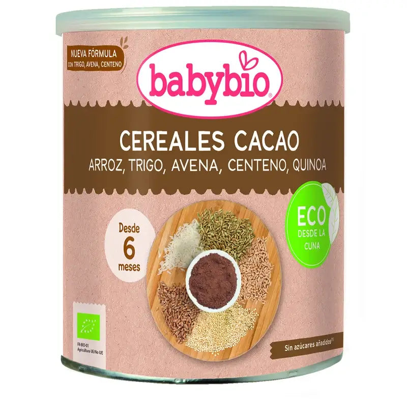 Babybio Cereales Cacao & Quinoa - 220 gr