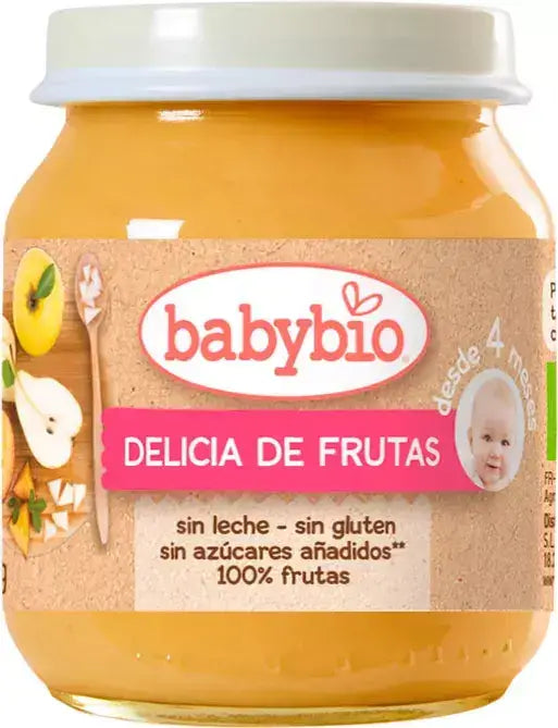 Babybio Delicia de Fruta, 130 gr