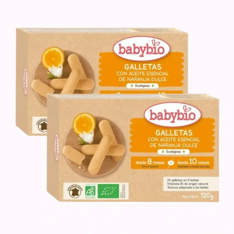 Babybio Galletas Denticion, Pack 2 x 120g