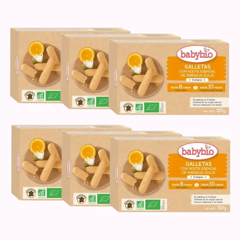 Babybio Galletas Denticion, Pack 6 x 120g