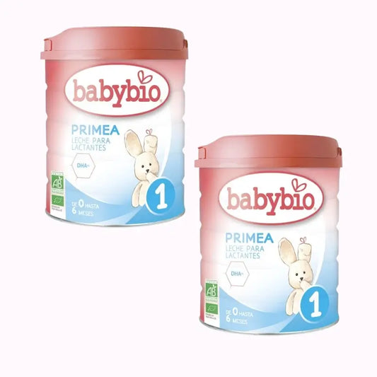 Babybio Leche Primea 1 Vaca Lactantes 0-6 Meses, Pack 2 x 800G Bio