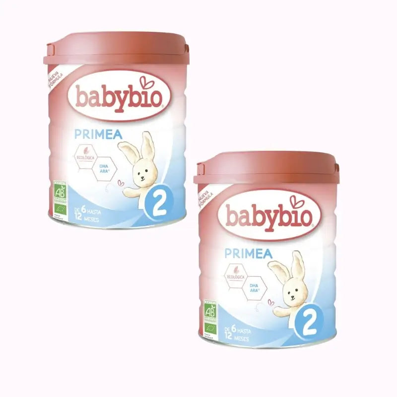 Babybio Leche Primea 2 Vaca Continuacion 6-12Meses, Pack 2 x 800G