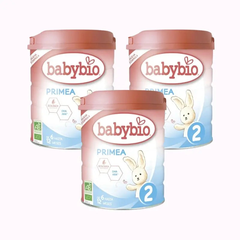 Babybio Leche Primea 2 Vaca Continuacion 6-12Meses , Pack 3 x 800G