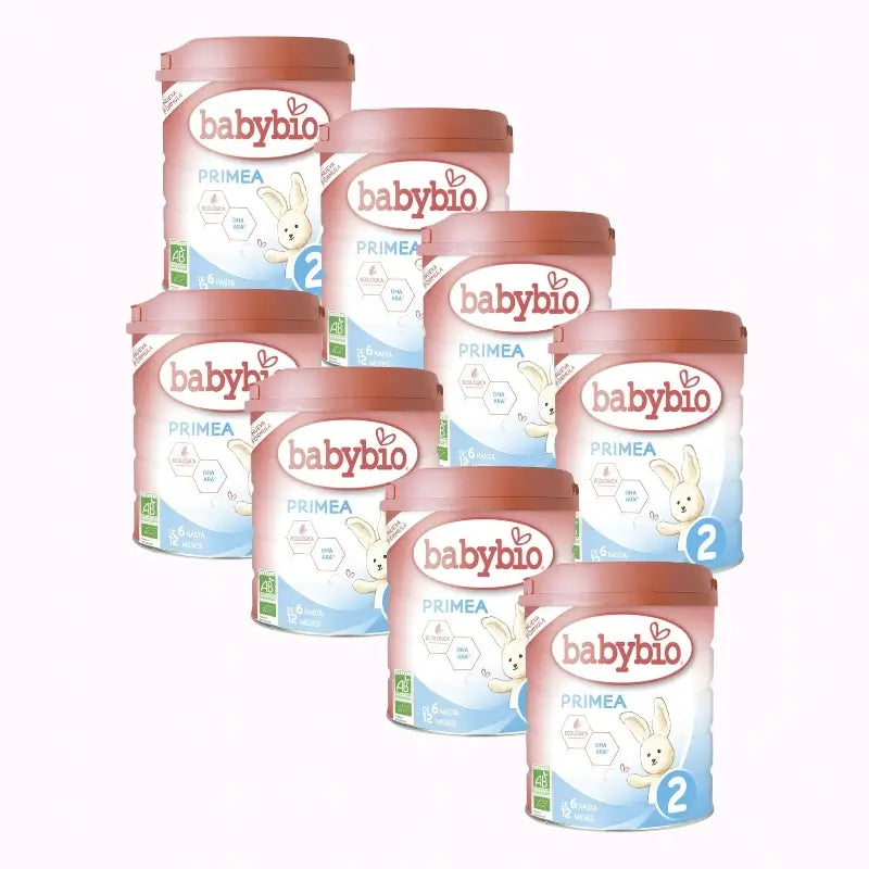 Babybio Leche Primea 2 Vaca Continuacion 6-12Meses, Pack 8 x 800G