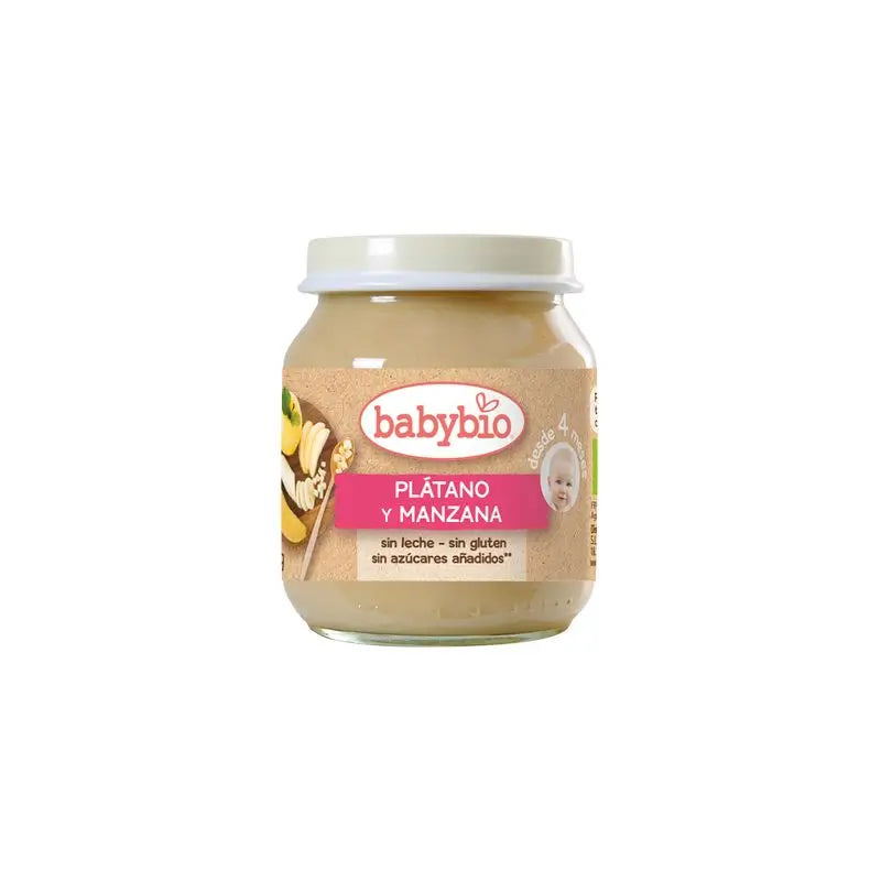 Babybio Manzana Platano, 130 gr