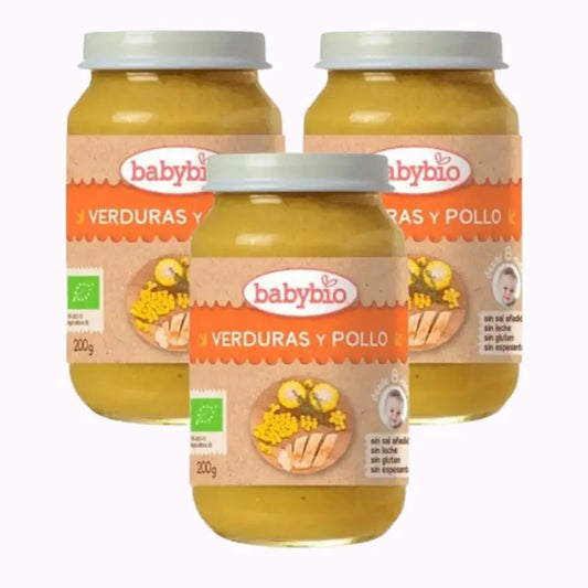 Babybio Menu Tradición Pollo, Pack 3 x 200 gr