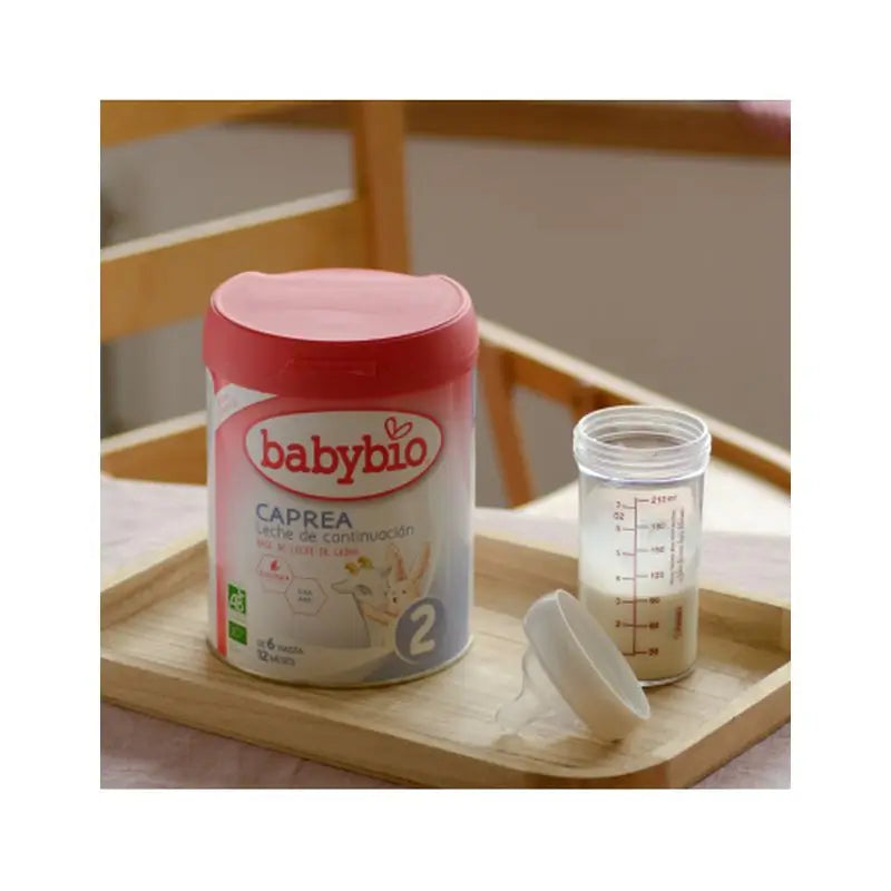 Babybio Pack Caprea 2 Leche de Cabra Desde 6 Meses, 12 x 800 gr