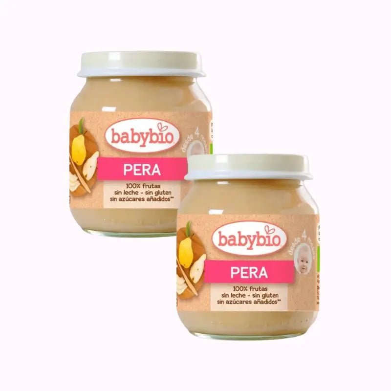 Babybio Pera, Pack 2 x 130 gr