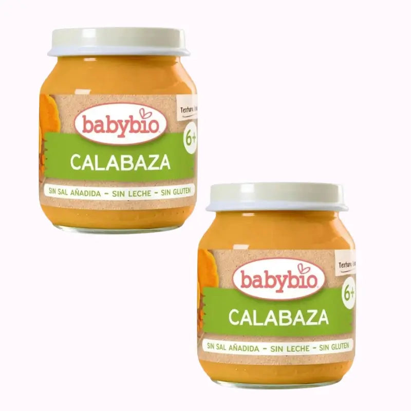 Babybio Tarrito Calabaza, Pack 2 x 130 gr