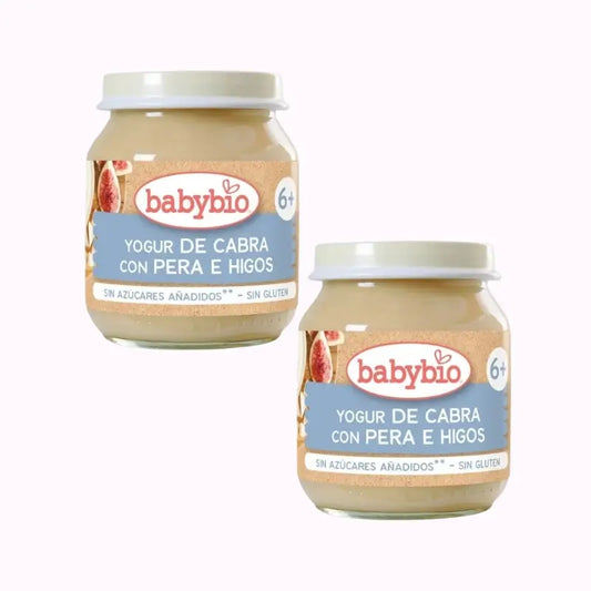 Babybio Yogur De Cabra Con Pero E Higo, Pack 2 x 130 gr