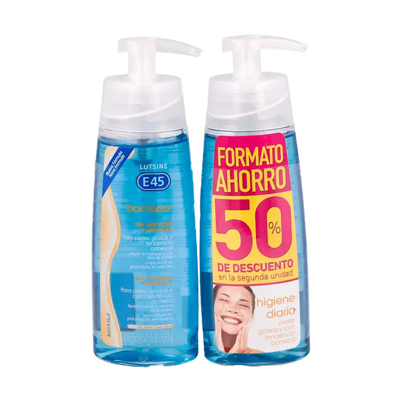 Lutsine Bactopur Gel Limpiador  Duplo 200ml, 50% Dto 2ª