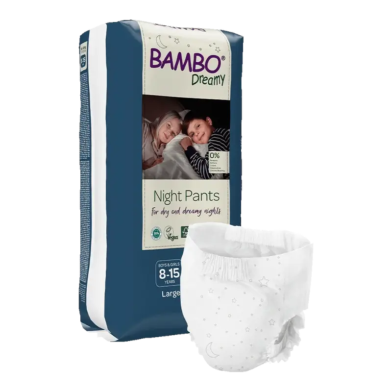 Bambo Nature Dreamy Pañales Para Noche L (35-50Kg), 10 unidades