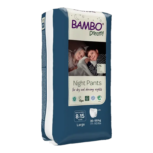 Bambo Nature Dreamy Pañales Para Noche L (35-50Kg), 10 unidades