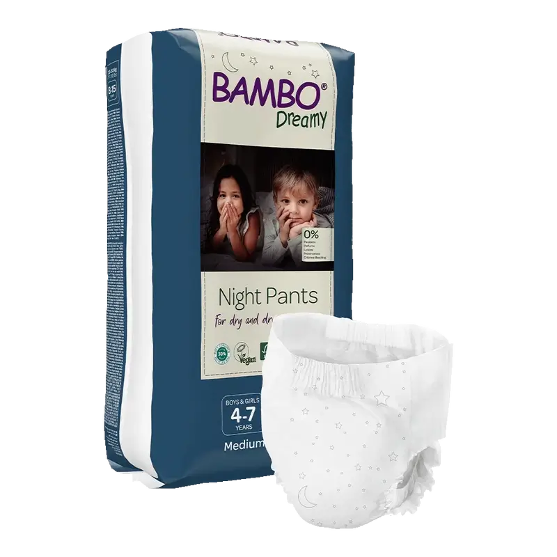 Bambo Nature Dreamy Pañales Para Noche M (15-35Kg), 10 unidades