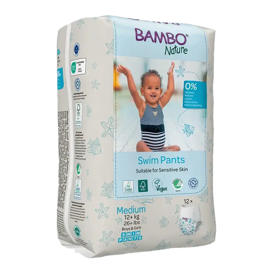 Bambo Nature Pañales Para El Baño M (+12G), 12 unidades