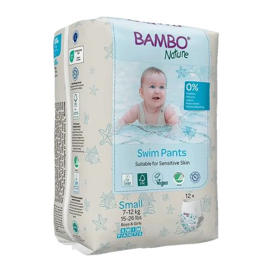 Bambo Nature Pañales Para El Baño S (7-12Kg), 12 unidades