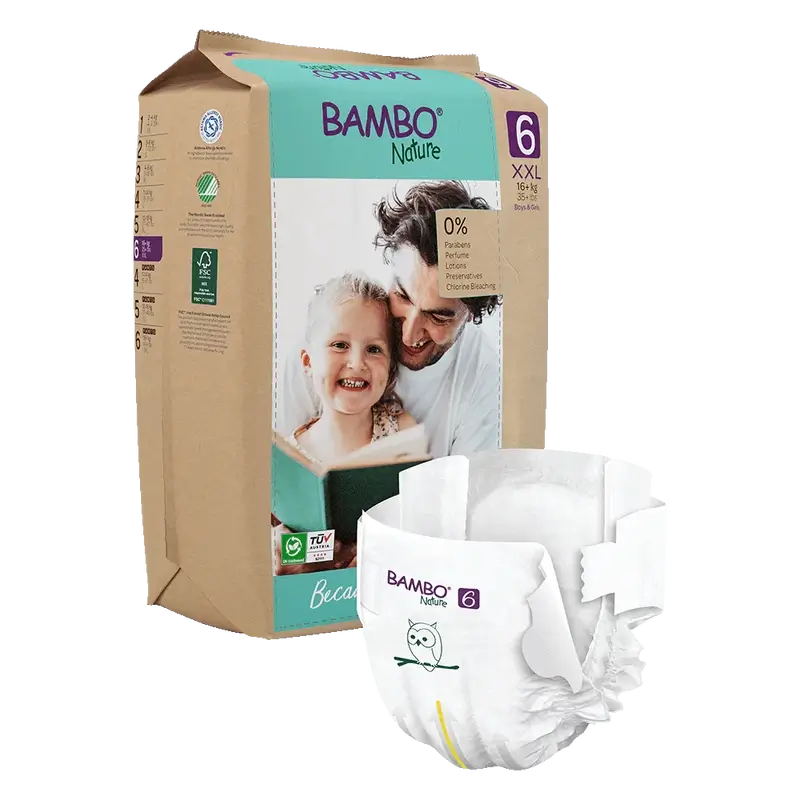 Bambo Nature Pañales Talla6 (+16Kg), 20 unidades