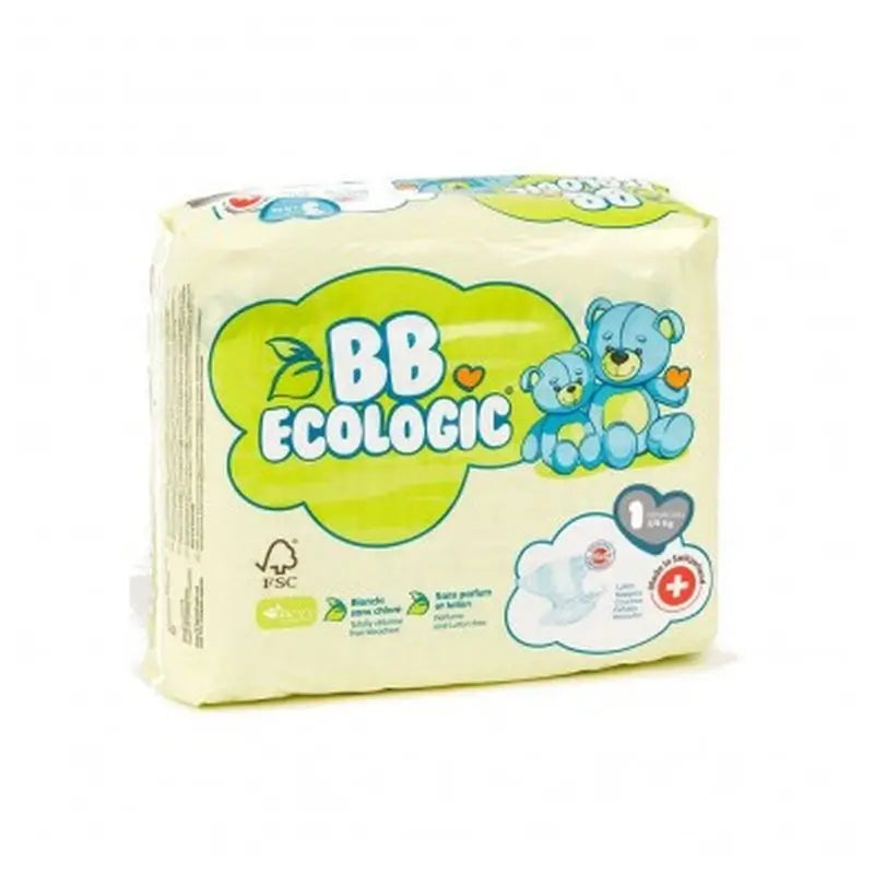 Bbeco Pañales Ecológicos  Talla 1, (2-5 Kg) 27 Unidades