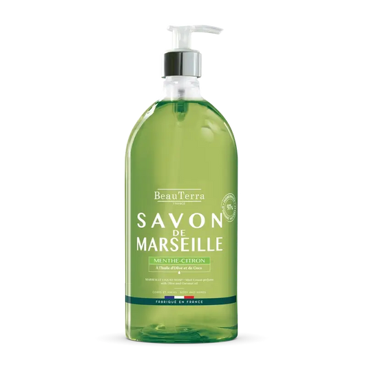 Beauterra Jabones De Marsella Jabón De Marsella Menta-Limón , 1000 ml