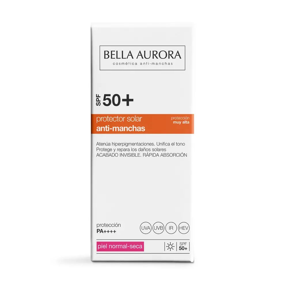 Bella Aurora Anti-Manchas Protector Solar Spf50+. Piel Normal-Seca, 50 ml