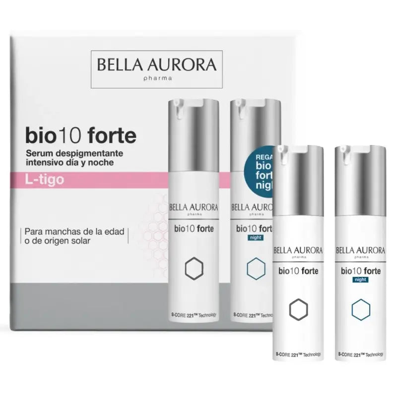 Bella Aurora Bella Aurora Bio10 Forte Ritual Antimanchas Bio10 Forte L-Tigo + Bio10 Forte Night, 60 ml