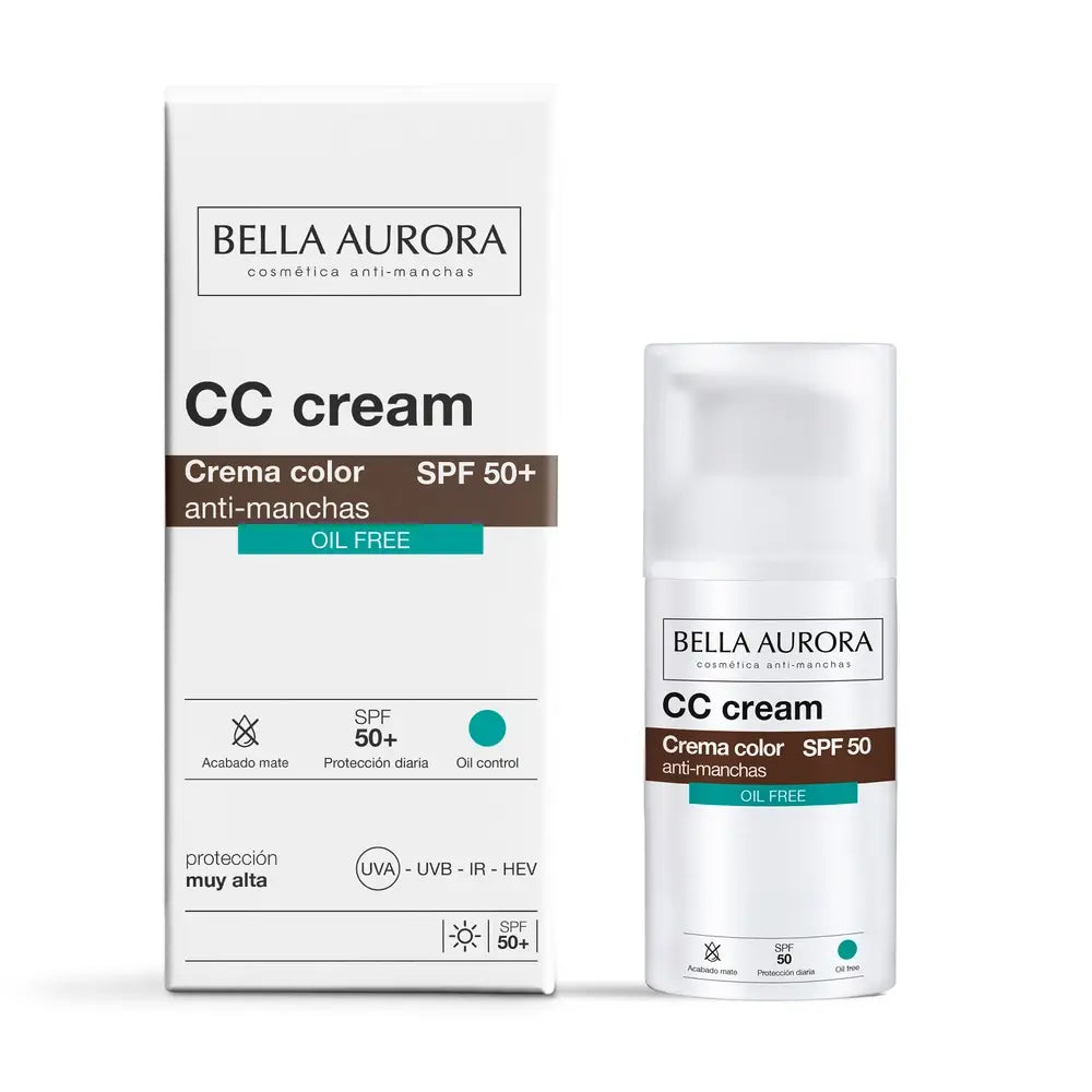 Bella Aurora  Cc Cream Spf50+ Oil-Free , 30 ml.