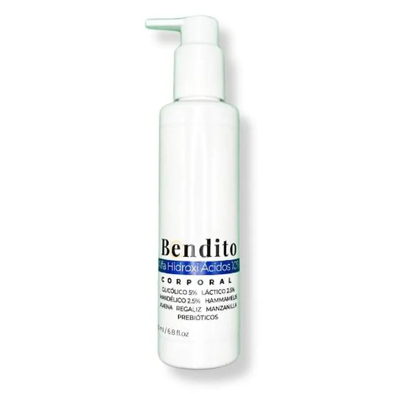 Bendito Alfa Hidroxiácidos 10% Crema Corporal, 200 ml