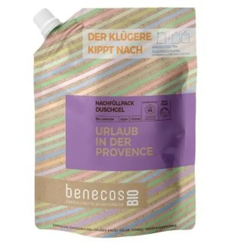 Benecos Gel De Baño Lavanda Recarga 1Lt. Bio Vegano