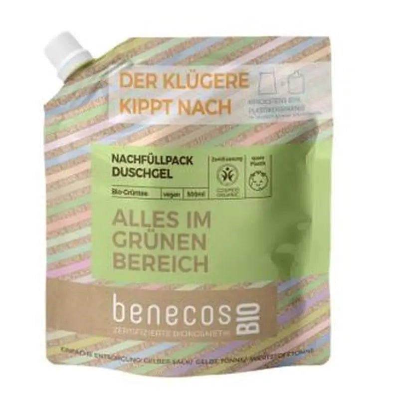 Benecos Gel De Baño Te Verde Recarga 500Ml. Bio Vegano