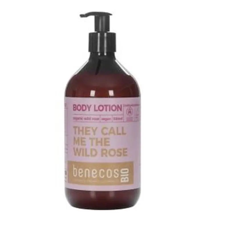 Benecos Locion Corporal Rosa Mosqueta 500Ml. Bio Vegano