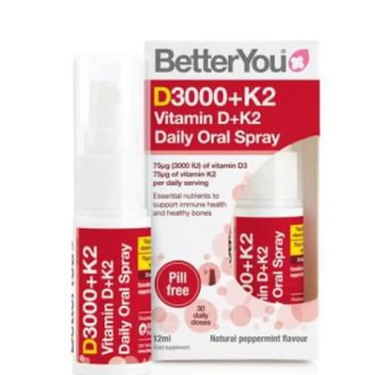 Better You D3000+K2 Spray Oral 12Ml.