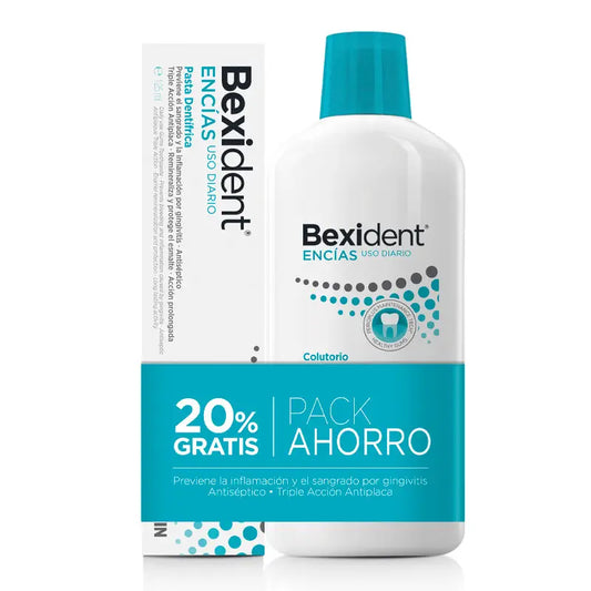 ISDIN Pack Bexident Encías Colutorio 500 ml + Pasta Dental 125 ml