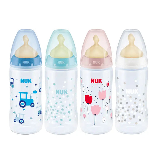 NUK Biberon First Choice 0-6 M Latex, 1 unidad, 240 ml