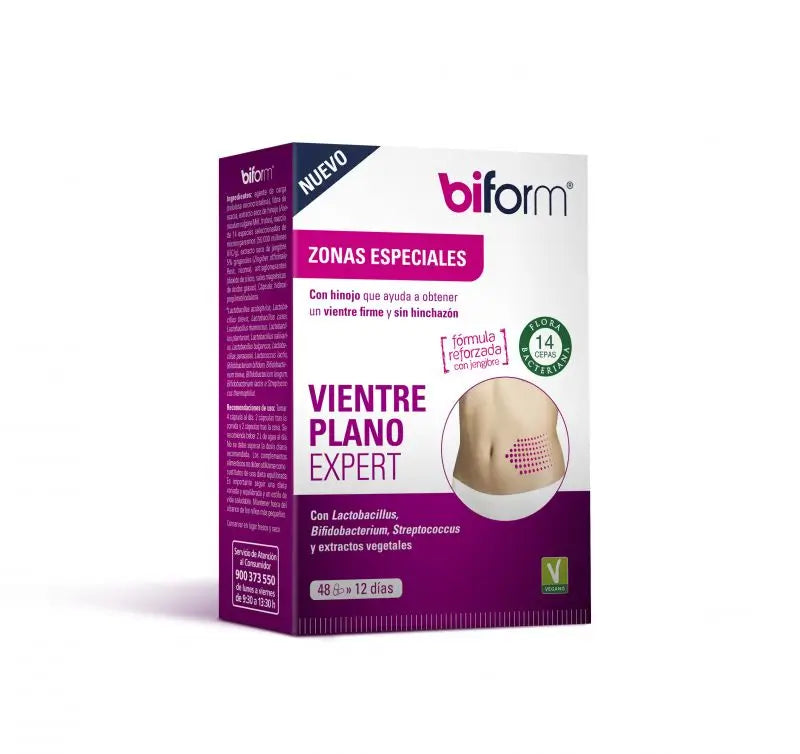 Biform 50+ Vientre Plano Expert, 48 Cápsulas