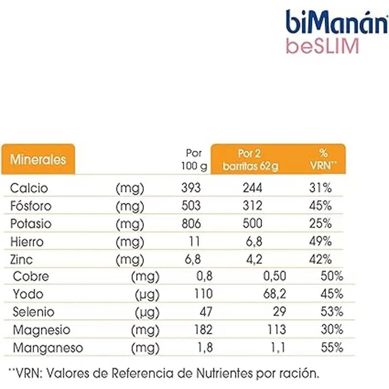 Bimanán Be Slim Barra Cacahuete Crujiente, 6 unidades