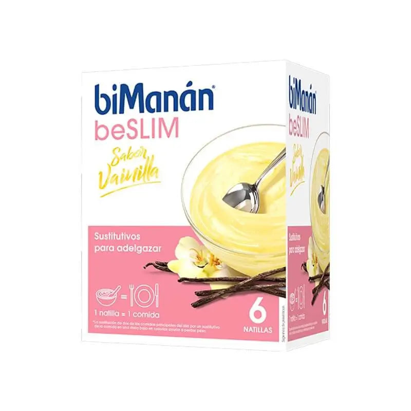 biManán Beslim Natillas Sabor Vainilla 6 sobres