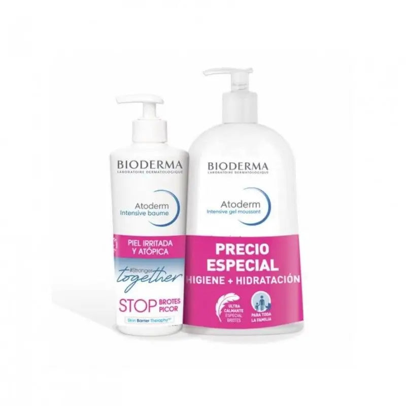 Bioderma Atoderm Intensive Baume 500 Ml + Intensive Gel Moussant 1L