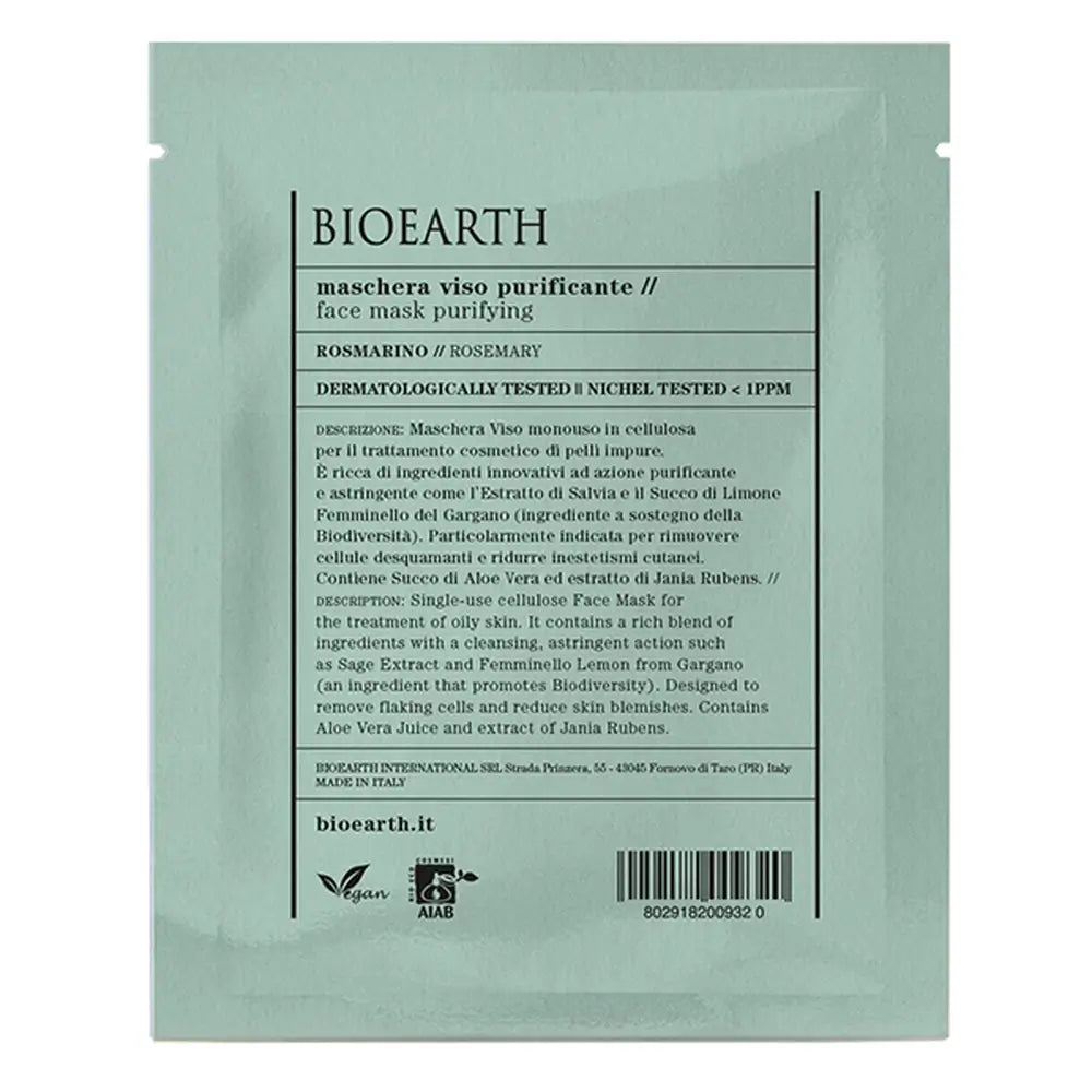 Bioearth Mascarilla Facial Monodosis Purificante Romero
 , 15 ml