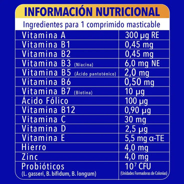 Bion3 Defense Junior Masticables, 30 comprimidos