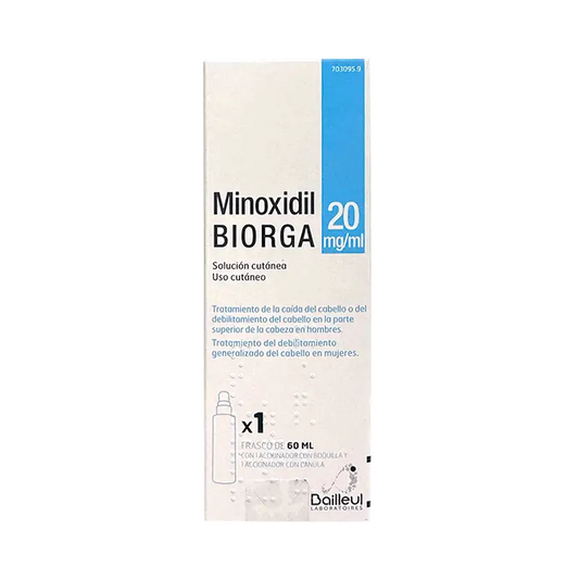 Biorga 20 Mg/ ml Minoxidil Solucion Cutanea 1 Frasco 60 ml