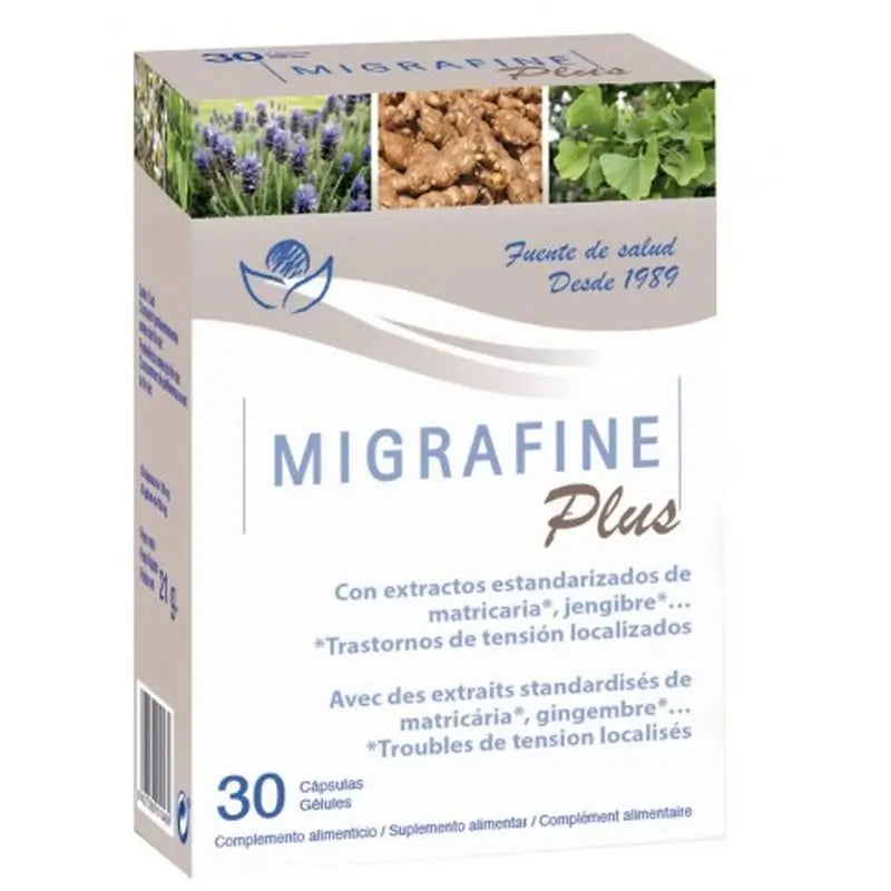 Bioserum Migrafine Plus, 30 Cápsulas